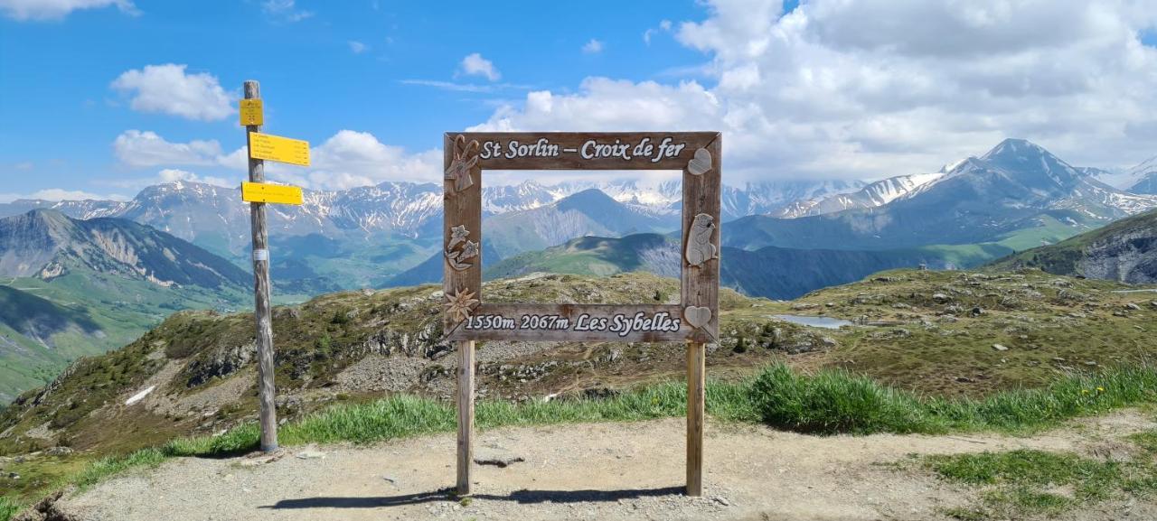 Agreable Appartement De 6 Pers Au Pieds Des Pistes ,Wifi Gratuit A Saint-Sorlin-D'Arves Labelise 3 Etoiles Au Gite De France מראה חיצוני תמונה